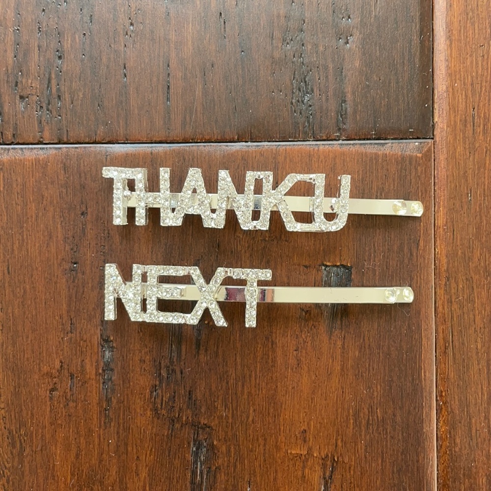 thank u next hairclips